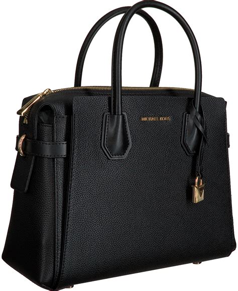 michael kors schwarze handtasche mit gold|michael kors large satchel handbag.